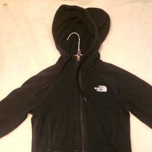 Like new women's full zip up North face hooded sweatshirt